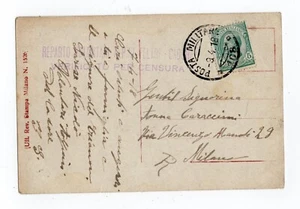 WW1 FRANCHIGIA COMANDO BRIGATA MURGIA 3-3-1918 POSTA MILITARE PM 170 - Picture 1 of 2