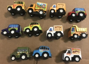 Lot of 11 San Ren Hang SRH Mini Pull Back Racer Cars Trucks Bread Water Vehicles - Picture 1 of 4