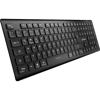 Sharkoon OfficePal K30W, Tastatur, schwarz - Bild 1 von 4