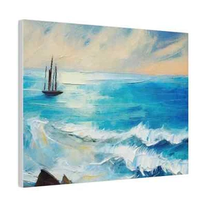 Wanddeko - Giclée Poster Kunstdruck - Blue Ocean - Bild 1 von 10
