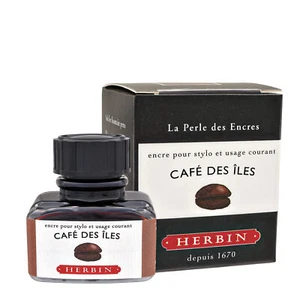Tinta de pluma estilográfica embotellada J. Herbin 30 ml - Café de las islas (Island Coffee) H130-46 - Imagen 1 de 2