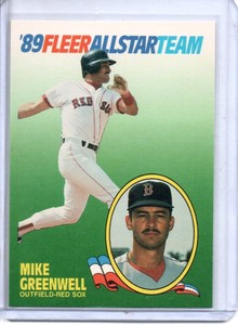 1989 FLEER MIKE GREENWELL ALL STAR TEAM #6 (NM/MT OR BETTER)