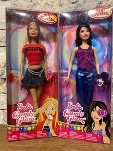2009 Mattel Candy Glam Barbies (Lot 2) NEW R7381 & R7397 Rare - Picture 1 of 12