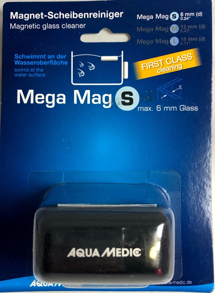 Imán flotante para acuario Aqua Medic Mega Mag (pequeño) para vidrio de hasta 1/4" de espesor Foto 1 de 2