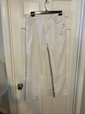 Pantalones de golf PUMA Performance para hombre blancos brillantes TALLA: 32 X 32 Foto 1 de 4