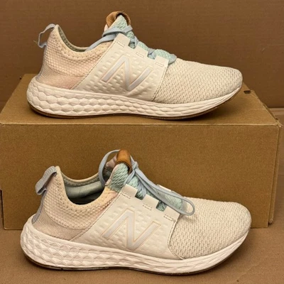 New Balance Fresh Foam Cruz v2 “Rosa Claro/Branco” Feminino Tamanho 9 (WCRZRWP) - Imagem 1 de 4