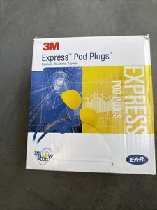 3M E-A-R Express Pod Stecker kabelgebunden, blaue Griffe 100er Pack neue Ohrstöpsel - Bild 1 von 4
