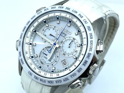 SEIKO ASTRON GPS Radio Wave Solar Men's Watch Diamond Markers 8X82-0AM0-1 Boxed - Image 1 of 4