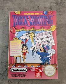 Barker Bill's Trick Shooting Nuevo a Estrenar Nintendo Nes Pal B ESP