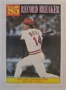1986 Topps '85 Record Breaker #206 Pete Rose Cincinnati Reds- NR-MINT - Picture 1 of 2