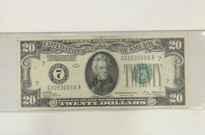 1928 $20 Fr. 2050-D Federal Reserve Note.  Uncirculated 65 . - Picture 1 of 4