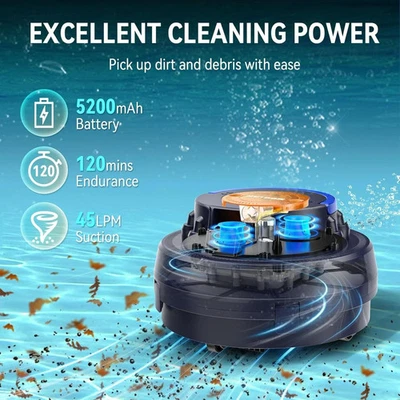 Neobot X1A Cordless Pool Cleaner, Automatic Robotic Pool Vacuum - Image 1 of 4