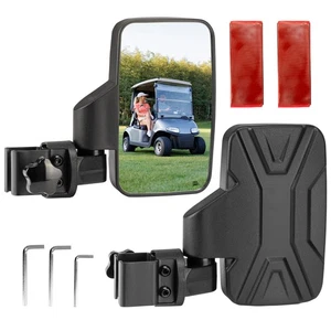 Espejos retrovisores laterales para carro de golf de 0,75"-1,25" sin perforación para Club Car EZGO Yamaha - Imagen 1 de 12