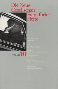 Die Neue Gesellschaft / Frankfurter Hefte; Heft 10/ 1992 : Thema Zehn Jahre Kohl - Imagen 1 de 1