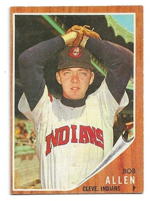 1962 Topps #543 Bob Allen, Cleveland Indians - Image 1 of 3