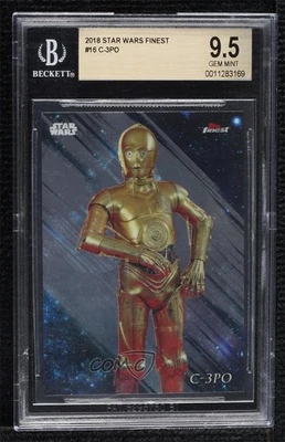 2018 Topps Finest Star Wars C-3PO #16 BGS 9.5 GEM MINT z7j - Image 1 of 3
