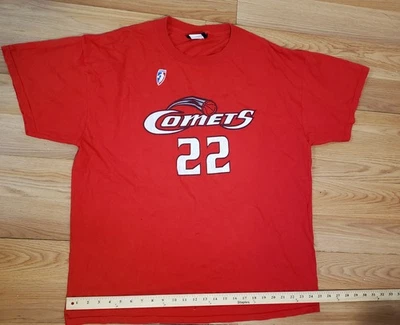 Vintage WNBA Houston Comets Sheryl Swoopes #22 T-Shirt Red 90s Rare OG Logo... - Image 1 of 4