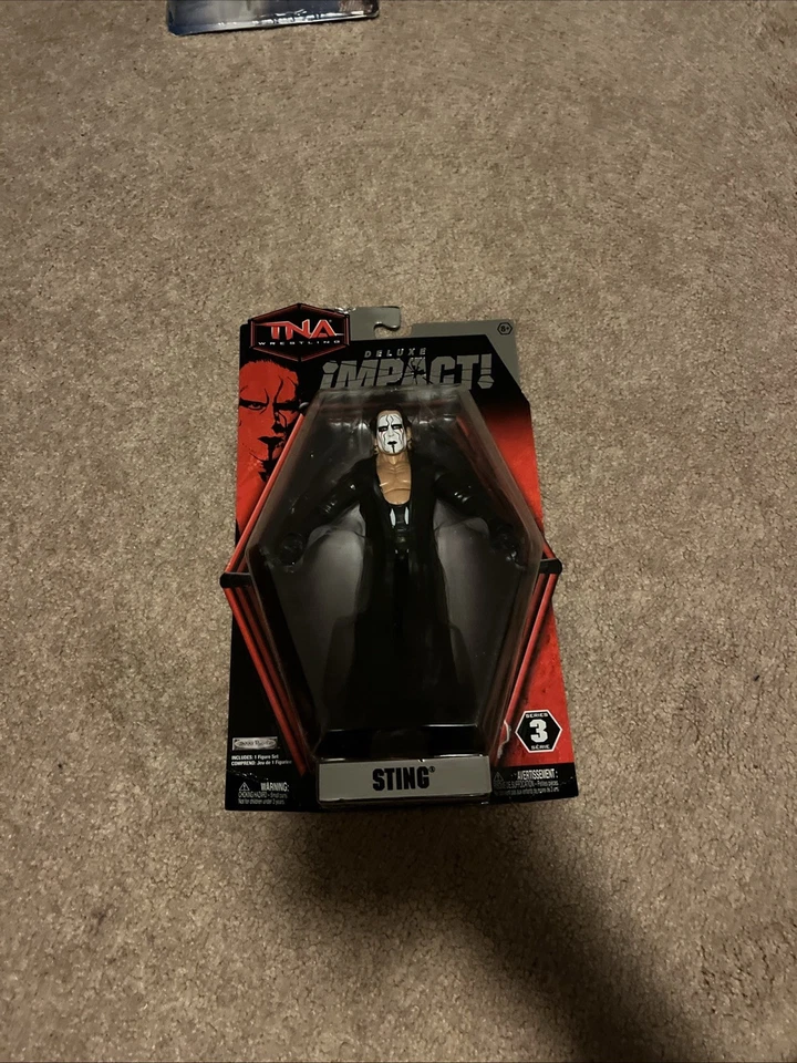 Figura de acción TNA Wrestling Deluxe Impact Series 3 Sting Jakks Pacific nueva en caja Foto 1 de 1