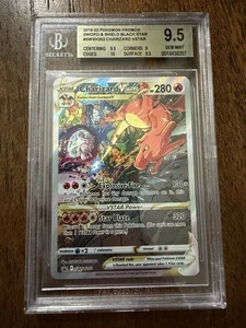 2019-22 POKEMON BLACK STAR PROMOS #SWSH262 CHARIZARD VSTAR BGS 9.5 - Picture 1 of 2