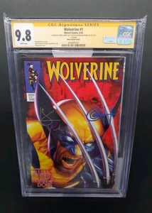 Marvel Wolverine #1 CGC 9.8 2X FIRMADO X-men actor de película Hugh Jackman y Greg Horn - Imagen 1 de 24