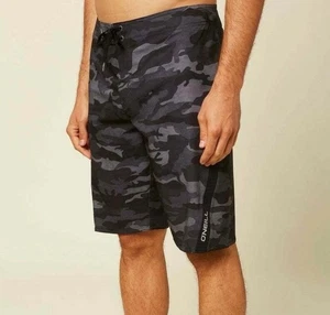 O’Neill Herren Boardshorts Badehose Superfreak Camouflage Gr. 36 schwarz grau - Bild 1 von 18