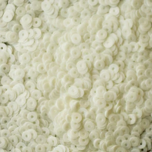 LENTEJUELAS PLANAS DE LENTEJUELAS DE 4 mm ~ BLANCAS PORCELANA ~ Hechas en EE. UU. - Imagen 1 de 2