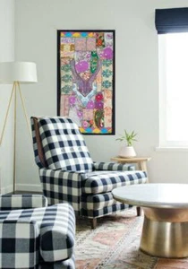 Asian Wall Art Home Decor Runner Modern Hanging Tapestry Indian Vintage Work - Picture 1 of 6