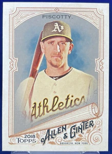 Topps Allen & Ginter 2018 STEPHEN PISCOTTY ATHLETICS HOT BOX GLOSSY Parallel  - Picture 1 of 2