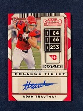 ADAM TRAUTMAN 2020 Contenders Draft Picks Rookie College Ticket AUTO SP Broncos