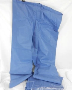 Medline Disposable Poly Fiber Paper Scrub Pants #895 X-Large Blue 10 Ct T292 - Picture 1 of 6
