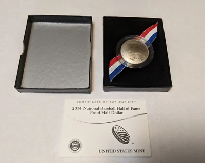 2014 National Baseball Hall Of Fame Commemorative Proof Half Dollar with C.O.A. - Image 1 of 4