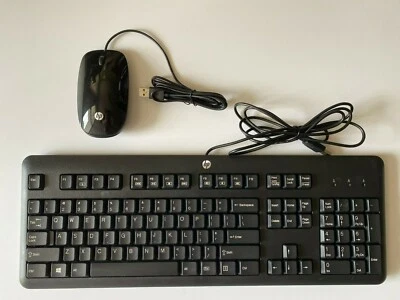 HP Wired Black USB Keyboard, SK-2025 & Wired USB Optical Sensor Mouse,Combo deal - Image 1 of 4