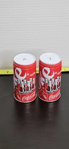 Coca-Cola Salt and Pepper Shaker Set Red & White - Picture 1 of 8