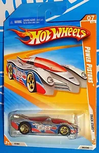 Hot Wheels 2010 Track Stars #63 Power Pistons Chrome w/ Gold 5SPs - Picture 1 of 2