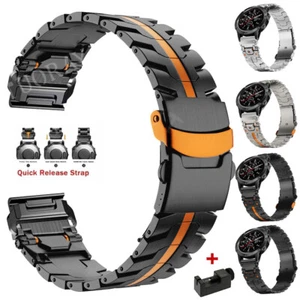 Für Garmin Fenix 8 7 7X 6 6X 5 5X Tactix 8 40/45/47/51mm Quickfit Metall Armband - Bild 1 von 25