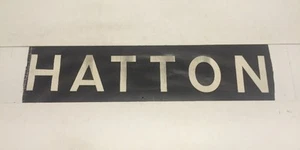 Potteries Vintage Linen Bus Blind 1972 29" - Hatton - Picture 1 of 1