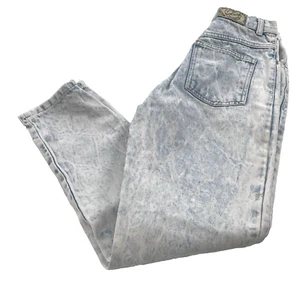 Vintage Bonjour Jeans High Waist Stone Washed Juniors Size 5 Leg Zippers - Picture 1 of 15