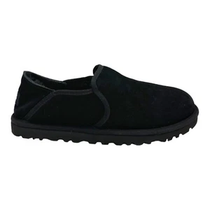 UGG KENTON BLACK MEN'S SUEDE SHEEPSKIN COMFORT SLIPPERS US SIZE 11 - Picture 1 of 6