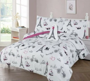 6PC BEDROOM KIDS BED IN A BAG COMFORTER + SHEET COMPLETE BEDDING SET TWIN SIZE - Picture 1 of 36