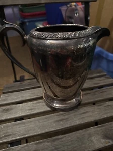 1883 F.B. ROGERS 1507 Silver On Copper 7.5”H Pitcher - Bild 1 von 2