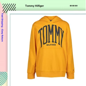 Tommy Hilfiger, Boys' Long Sleeve Pull-Over Hoodie, Bright Gold, 4 - Picture 1 of 1
