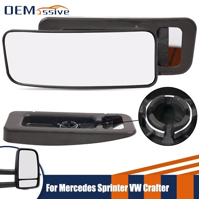 For Mercedes Benz Sprinter 2006-2018 Left Wing Mirror Glass Passenger Lower Side - Image 1 of 4