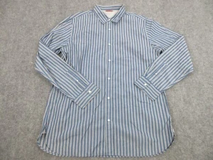 Banana Republic Shirt Mens Adult Extra Large Blue Stripes Slim Button Up Preppy - Picture 1 of 9