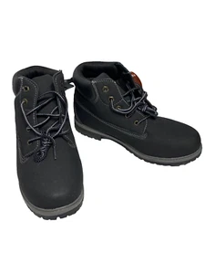 wonder nation boys black hiking boots size 6  - Picture 1 of 6