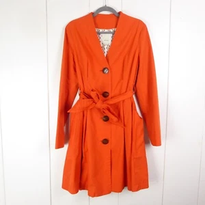 Anthropologie Elevenses Trench Coat Womens SZ 10 Button Closure Tie Contemporary - Picture 1 of 11
