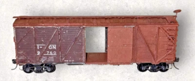 Vintage HO Diecast Missouri Pacific Outside Brace Box Car Diecast & Wood Built - Image 1 of 4