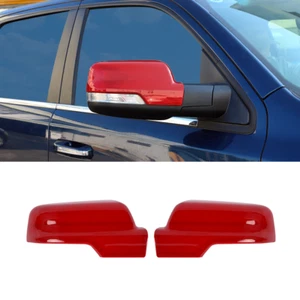 For 2019-24 Dodge Ram 1500 Both Sides Mirror COVERS W/Turn Signal Hole FLAME RED - Picture 1 of 9