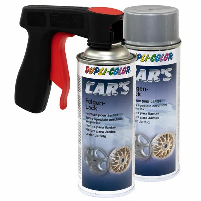 Felgensilber Lack Spray Dupli Color 385919 Silber 2x 400 ml mit Pistolengriff - Bild 1 von 4