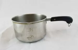 Calentador de mantequilla de medición de 1 taza de acero inoxidable Nora Nelson NY de colección hecho en Japón - Imagen 1 de 4