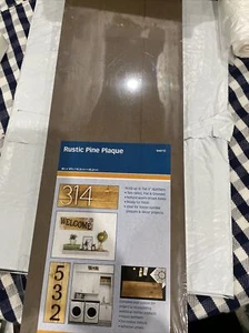Hillman 848712 Rustic Pine Plaque 6"X 17" Two Sided Brown Color Ready For Finish - Picture 1 of 9